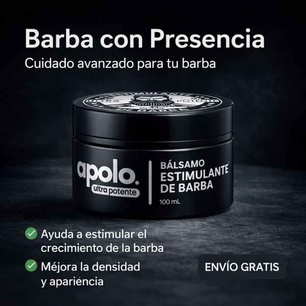 Apolo Bálsamo Estimulante para Barba