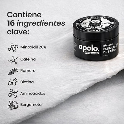 Apolo Bálsamo Estimulante para Barba