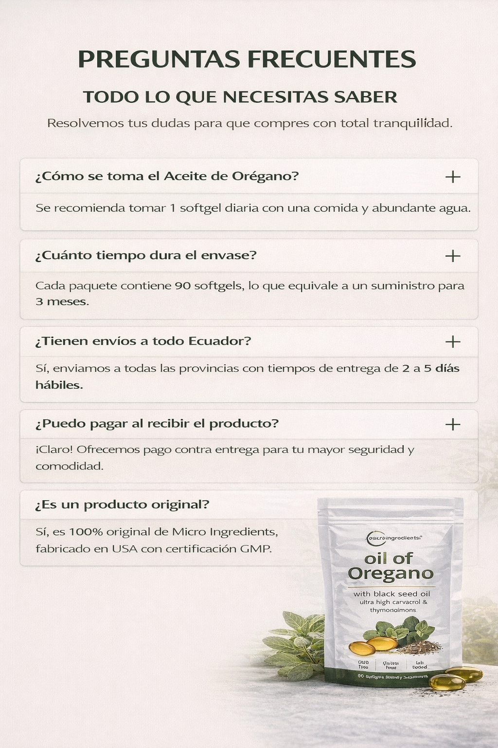 Oregano Oil Antimicrobiano brutal + antiinflamatorio real. Sin parches.