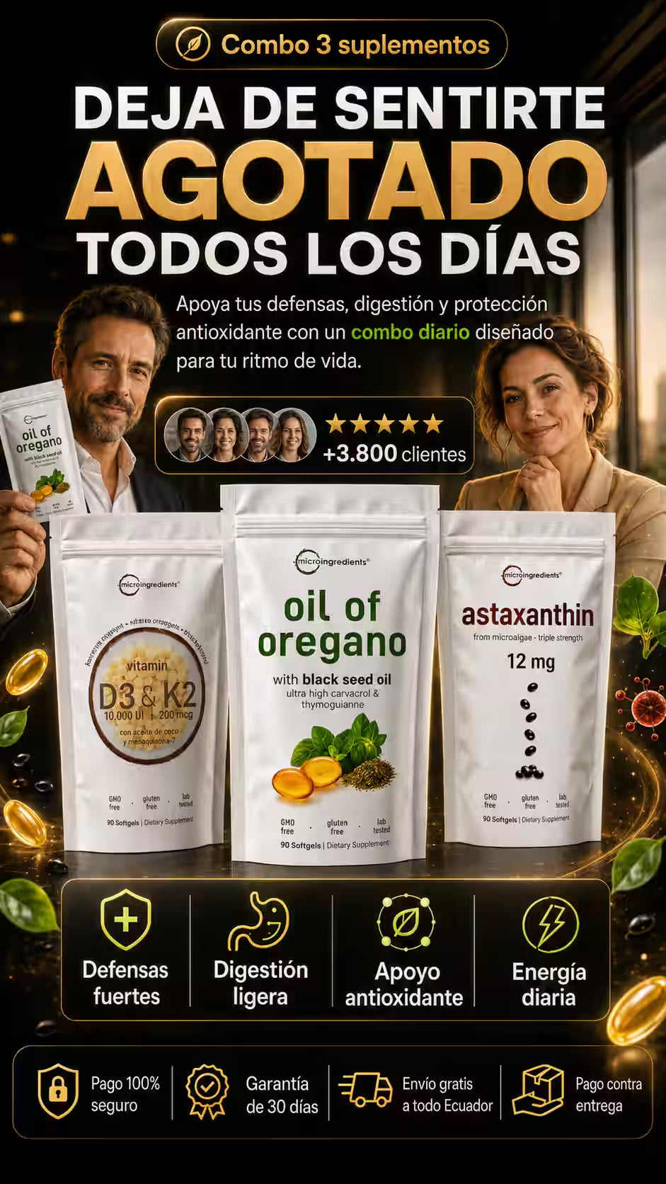 Combo Suplementos Microingridients