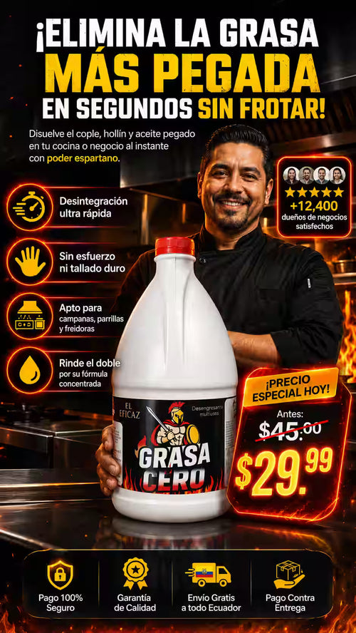 Grasa Cero® 4 L — Desengrasante Multiusos Concentrado
