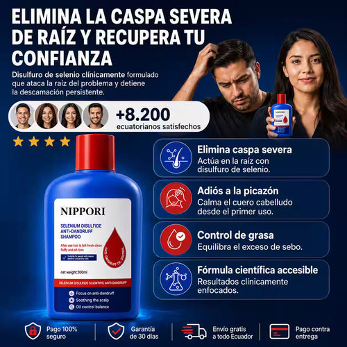 Nippori™ Shampoo | Ayuda a Reducir la Caspa y la Picazón